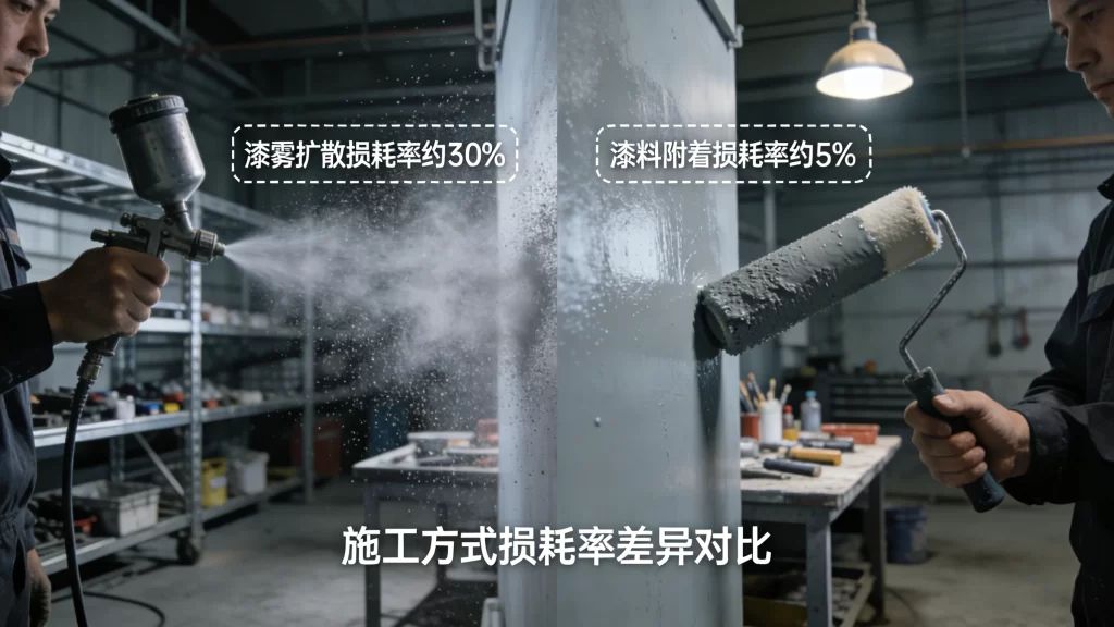 喷涂与涂抹施工方式对比，油漆施工方式比较