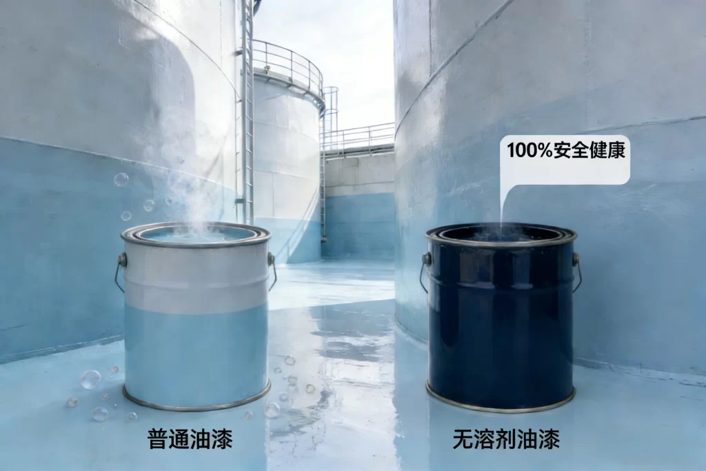普通油漆VS无溶剂油漆