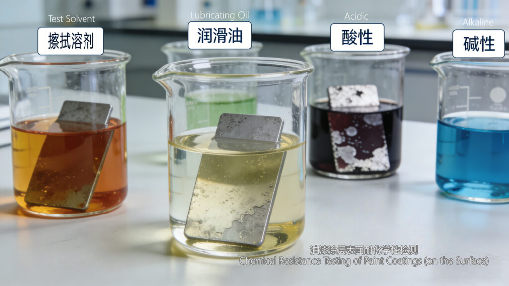 油漆涂层耐化学性检测试验