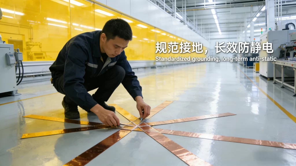 防静电地坪工业漆，建筑防静电油漆施工