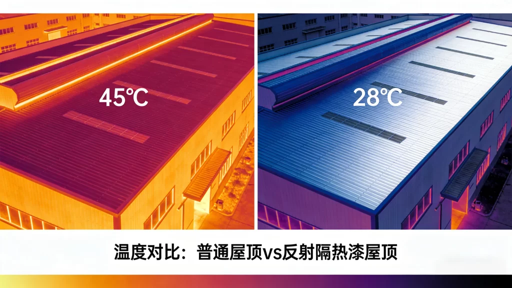 厂房楼顶金属油漆降温效果对比，能达到降温效果的油漆