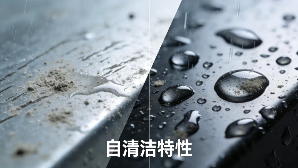 涂层的自清洁特性
