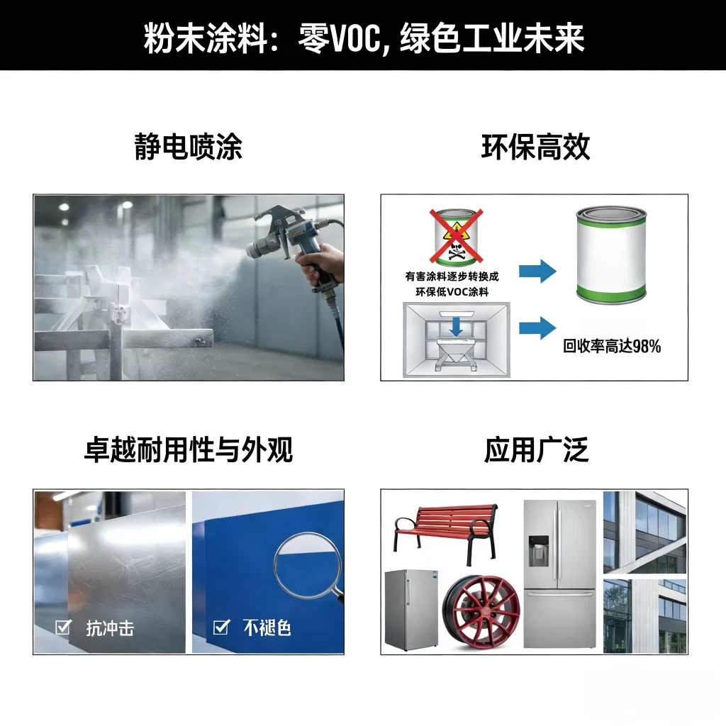 粉末涂料，零VOC，绿色工业漆的未来