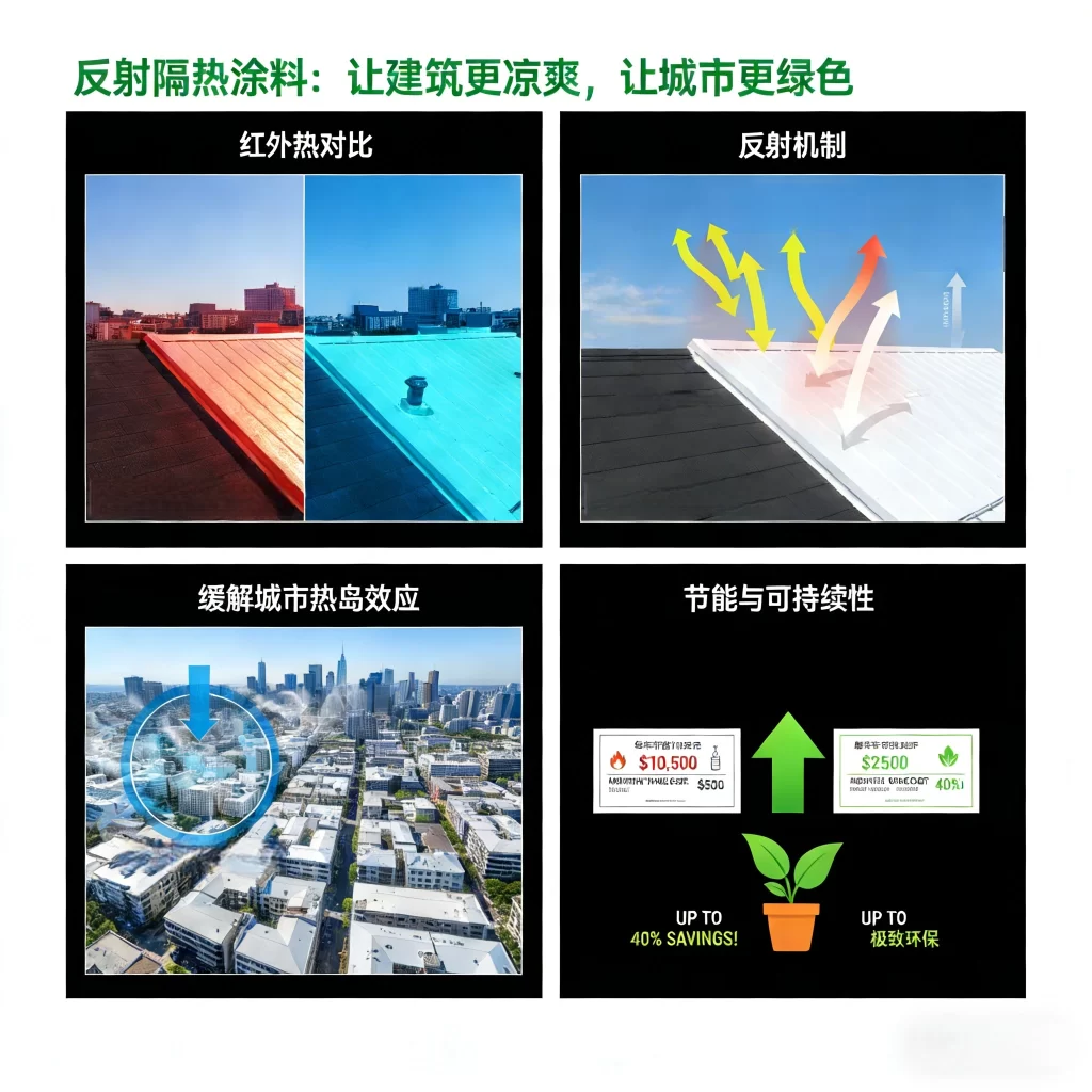 能减少建筑温度的工业涂料，房屋降温材料