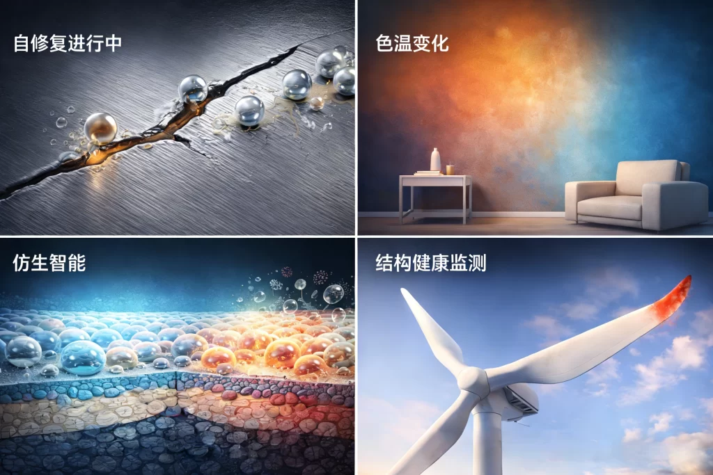 自修复，色温改色，智能仿生涂层