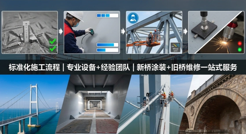 户外金属钢铁框架结构油漆施工，金属喷涂，重防腐漆