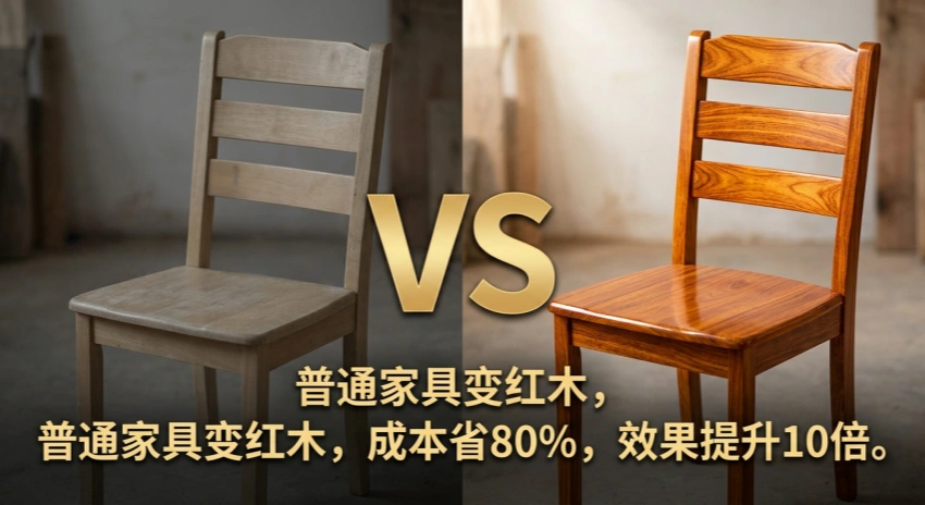 普通空具变红木，高档家具漆，红木油漆