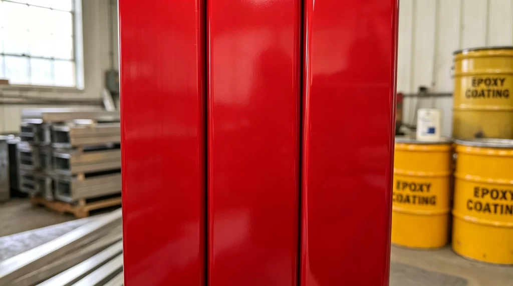 不锈钢，铝合金，锌合金喷涂红色油漆