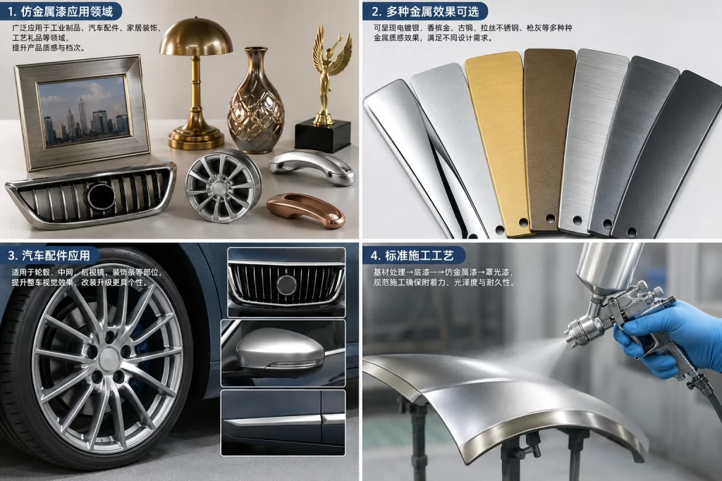 仿金属油漆，工业金属涂料应用场景