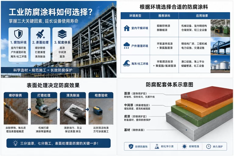 工业防腐涂料如何选择？工业油漆