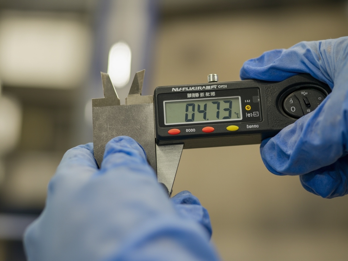 钢结构多道薄涂水性配套体系(底漆+中间漆+面漆)施工后,用测厚仪检测干膜厚度