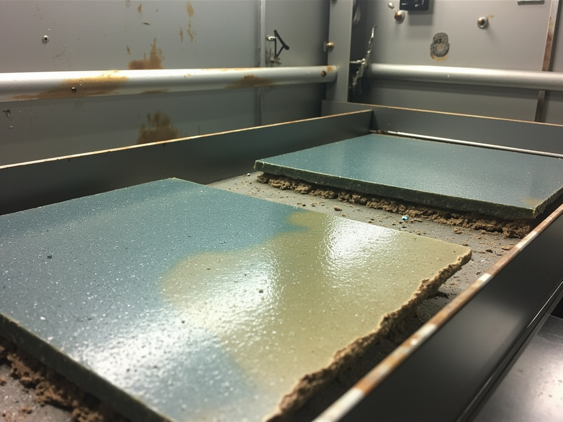 盐雾试验箱中环氧防腐样板长期测试后的状态评估