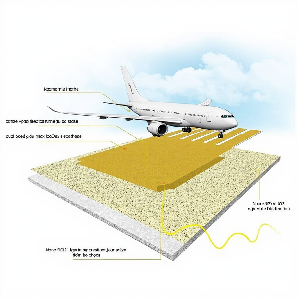 Airport Runway Anti-Oil Non-Slip Nano Composite Coating: From Aircraft Fluid Con