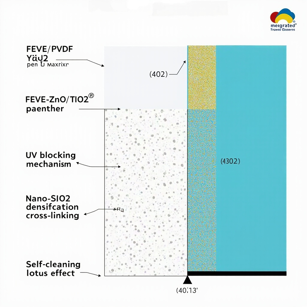 Exterior Wall Nano Fluorocarbon Anti-Aging Paint: From FEVE/PVDF Resin Chemistry