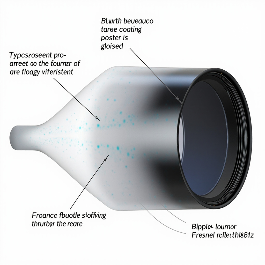 High-End Camera Lens Anti-Reflective Hydrophobic Nano Coating: From Fresnel Refl