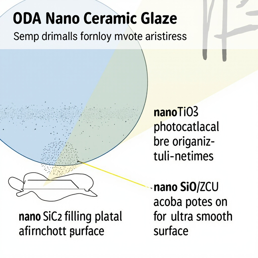 Public Restroom Anti-Odor Self-Cleaning Nano Ceramic Glaze: From Surface Photoca