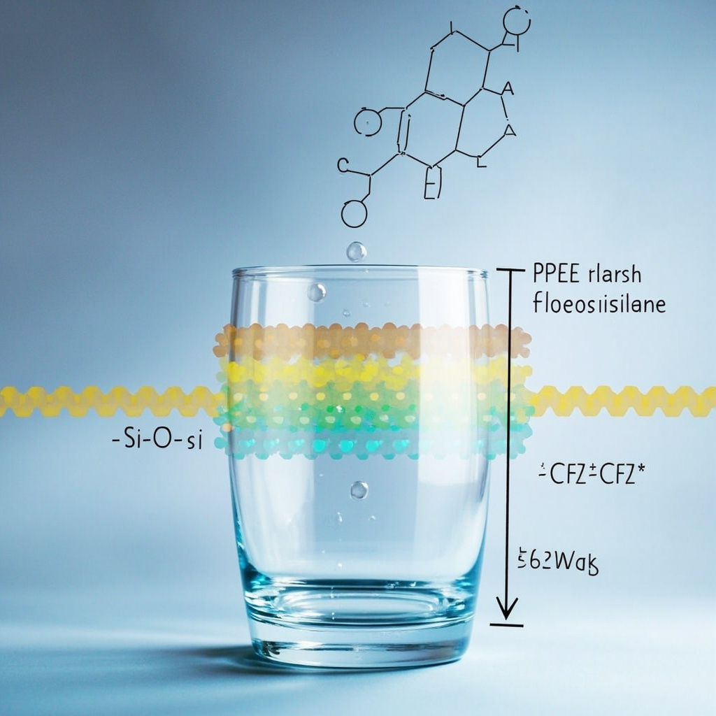 Smartphone Screen AF Oleophobic Nano Coating: From PFPE Fluorosilane Molecular M