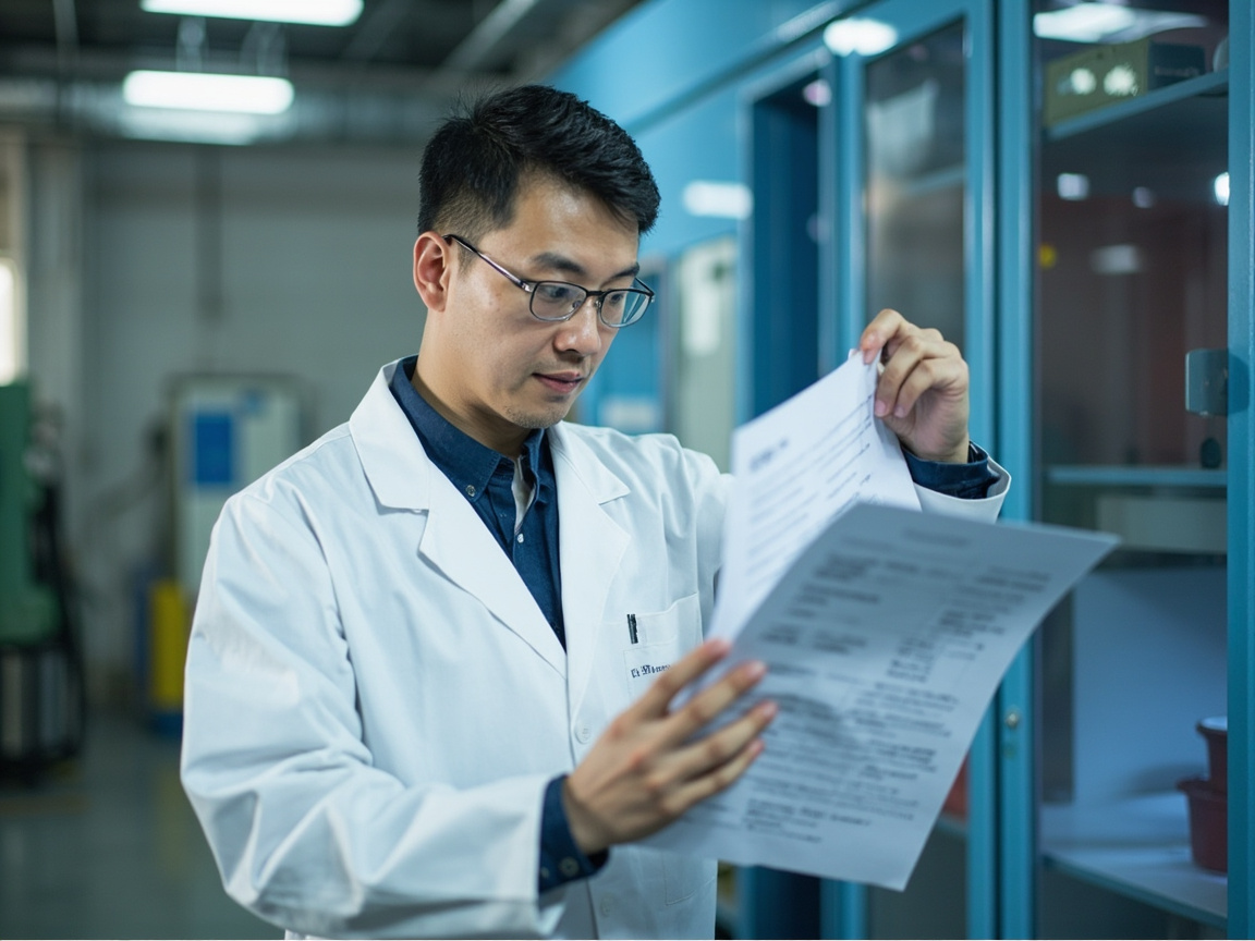 工程师对照 GB 30981 标准文件核查工业漆 VOC 检测报告