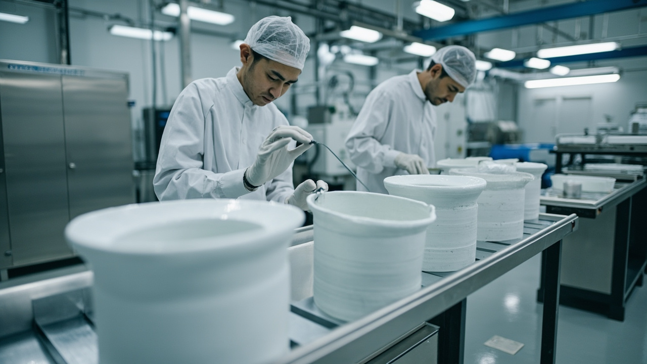 食品级纳米陶瓷内胆涂层生产与检测场景