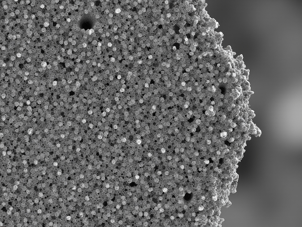 纳米复合涂层 SEM 截面,粒子均匀分散与出现团聚缺陷的对比显微图