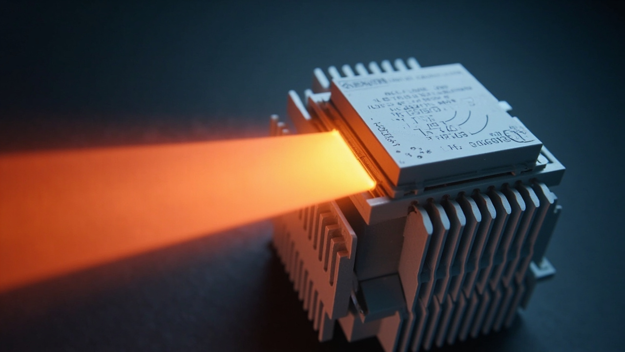 LED模组与功率器件外壳涂覆导热涂料后贴合散热器,热量快速导出