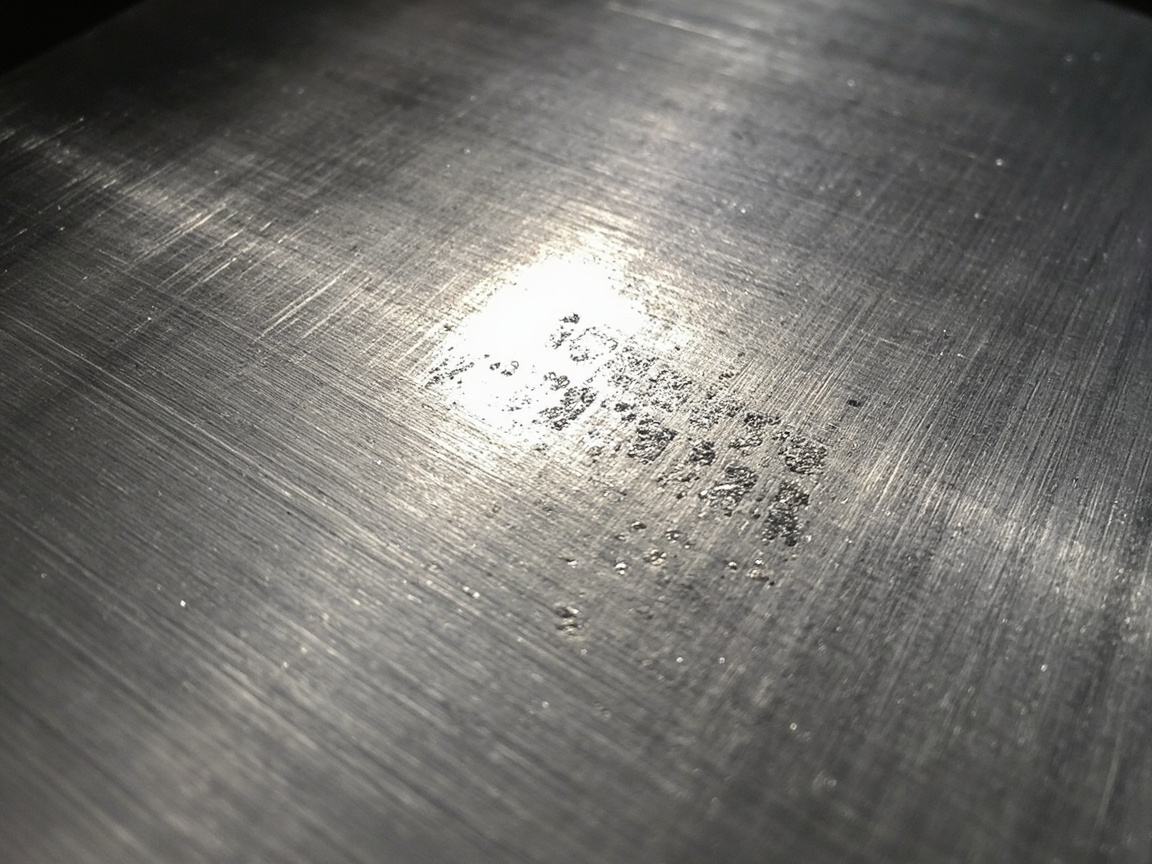 经过 St3 动力工具清理后显金属色泽的钢材表面