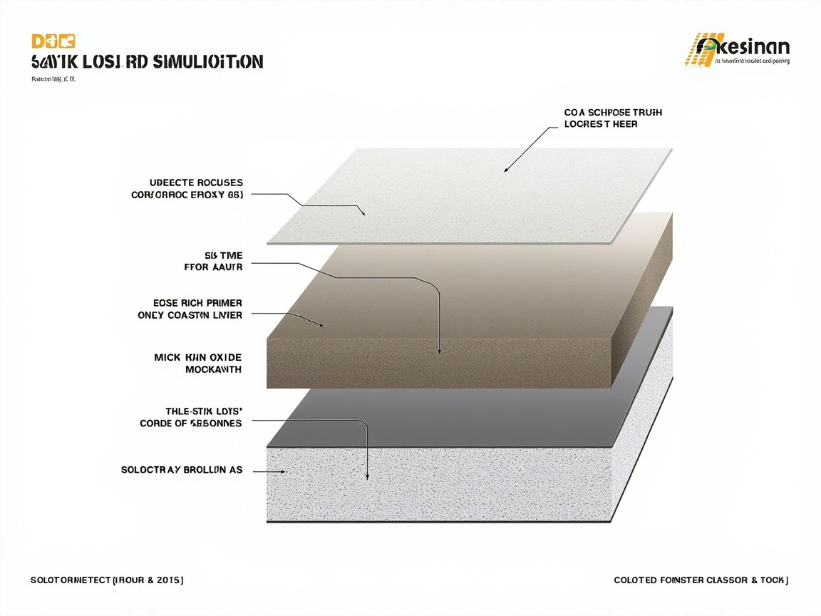 工程选型看板,按C4/C5腐蚀等级列出环氧富锌配套涂层结构剖面示意